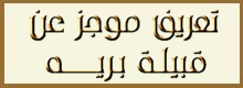 تعريف موجز عن 

قبيلة مطير - بريه